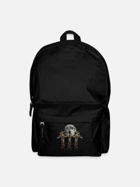 Giraffe Tier Heulender Mond - Rucksack - Schwarz