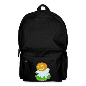 Citrouille fantôme d’Halloween - Sac à dos - noir - Devant
