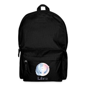 Elegant Libra Zodiac Watercolor Gift - Backpack - black - Front