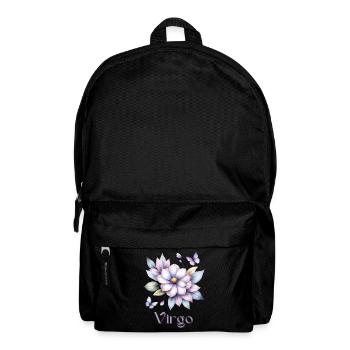 Elegantes Virgo Sternzeichen Aquarell Geschenk - Rucksack - Schwarz - Vorne