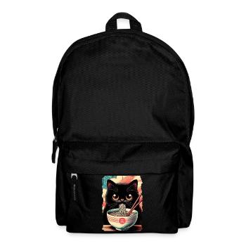 Katzen Ramen Nudel Japaner Anime Manga Kawaii - Rucksack - Schwarz - Vorne