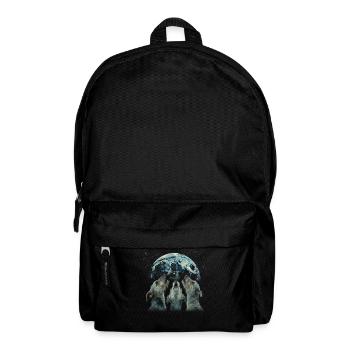 Irish Wolfhound Chien Howling Moon - Sac à dos - noir - Devant