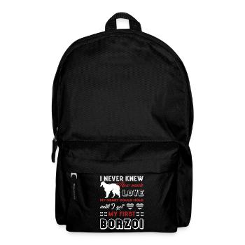 I Love My First Borzoi - Backpack - black - Front