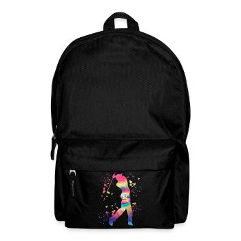 Golfer Colorsplash Kinder Miniaturgolf - Rucksack - Schwarz - Vorne