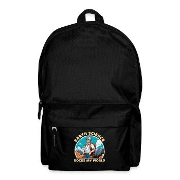 Geologist Earth Science Rocks My World Scientist - Backpack - black - Front