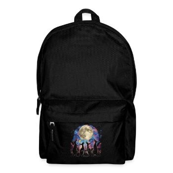 Kangourou Australie Lune Hurlante - Sac à dos - noir - Devant