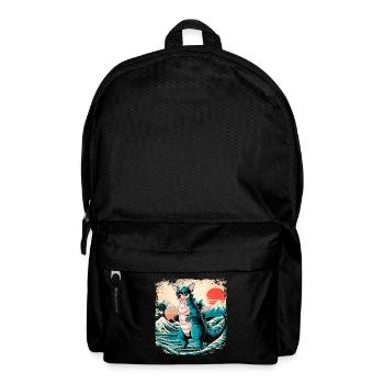 Funny Monster Chihuahua Dogzilla Anime Manga Japan - Backpack - black - Front