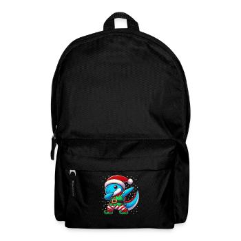 Christmas Dinosaur Elf Funny Dinosaur Lover Dino - Backpack - black - Front