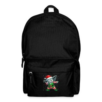 Christmas Elephant Elf Funny Elephant Lover - Backpack - black - Front