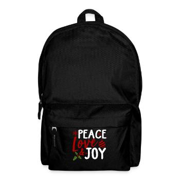 Christmas Peace Love Joy - Backpack - black - Front