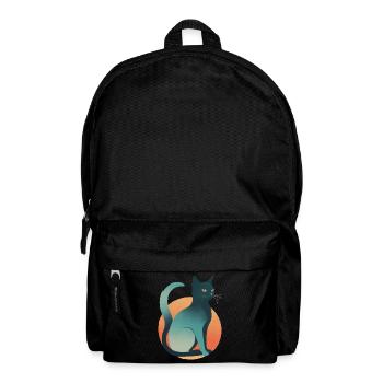 Dunkle Katze - Rucksack - Schwarz - Vorne