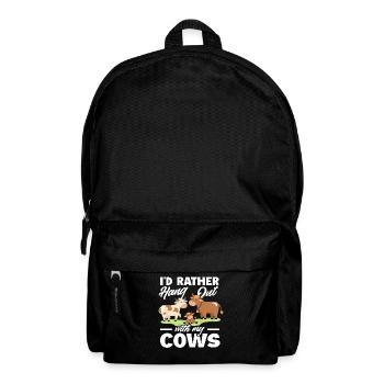 I prefer to hang out with my cows - Backpack - black - Front