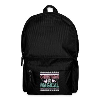Funny Christmas Is Magical - Backpack - black - Front
