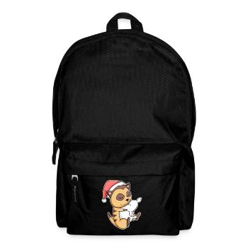 Erdmännchen Niedlich Müde Ausschlafen Weihnachten - Rucksack - Schwarz - Vorne