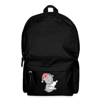 Ziege Niedlich Müde Ausschlafen Weihnachten - Rucksack - Schwarz - Vorne