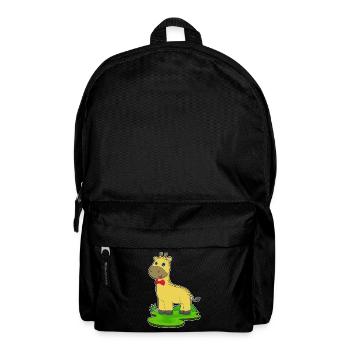 Giraffe Schleife - Rucksack - Schwarz - Vorne