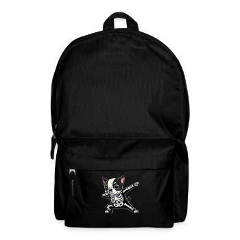 Boston Terrier Halloween Skeleton Cuter - Backpack - black - Front