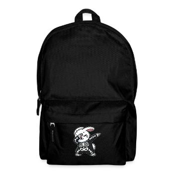 Halloween Rabbit Skeleton Cute Bunny - Backpack - black - Front