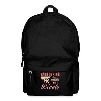 Bouldering Strength Meets Beauty Bouldering - Backpack - black - Front