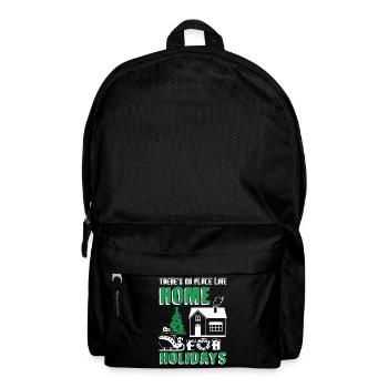 Christmas No Place Like Home For Holidays - Backpack - black - Front