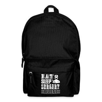 Surgeon Eat Sleep Surgery Repeat - Backpack - black - Front