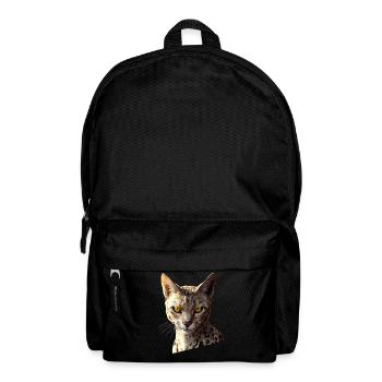 Savannah Katze Cat Mama Süße Serval Leopard Katzen - Rucksack - Schwarz - Vorne