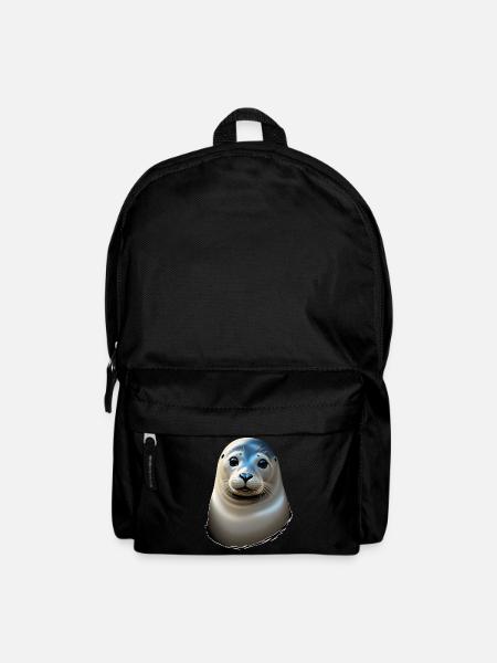 Schöne Robbe - Rucksack - Schwarz