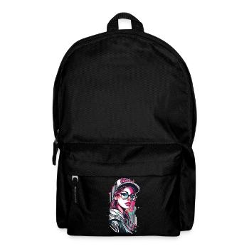 Urban Girl in Pop Art Style - Backpack - black - Front