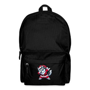 Christmas Husky Santa Funny Husky Lover - Backpack - black - Front