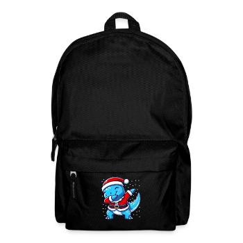 Christmas T-rex Santa Funny T-rex Lover - Backpack - black - Front