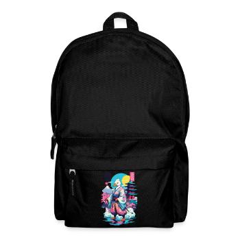 Samouraï Duck Esthétique Vaporwave Style Japonais - Sac à dos - noir - Devant