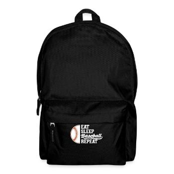 Baseball Sport Baseballspieler Pitcher Catcher USA - Rucksack - Schwarz - Vorne