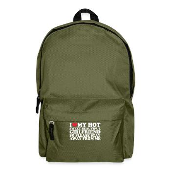 Petite amie Petite amie Relation Couple Amour Couple - Sac à dos - vert olive - Devant