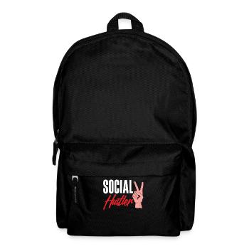Social Hustler Peace Sign Style - Backpack - black - Front