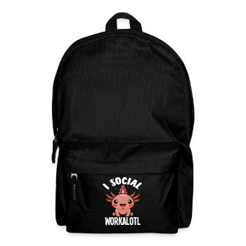 Ich Bin Ein Soziales Workalotl - Rucksack - Schwarz - Vorne