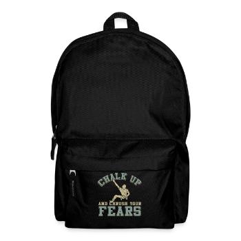 Chalk and crush your fears while bouldering - Backpack - black - Front