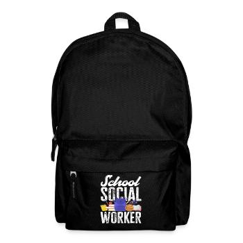 Schulsozialarbeiter: Wertvolle Unterstützung für - Rucksack - Schwarz - Vorne