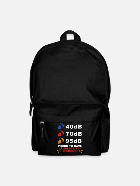 Gehörlosenstolz ASL - Rucksack - Schwarz