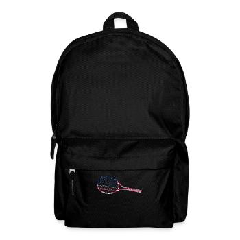 Funny Tennis Player Racket - Rucksack - Schwarz - Vorne