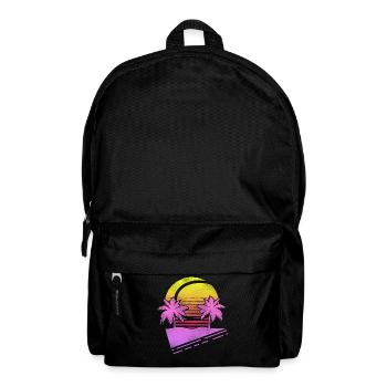 Funny Tennis Player Racket Retro - Backpack - black - Front