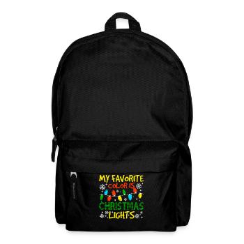 My Favorite Colors Is Christmas Lights - Backpack - black - Front