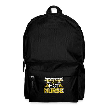 Property Of A Hot Nurse - Backpack - black - Front