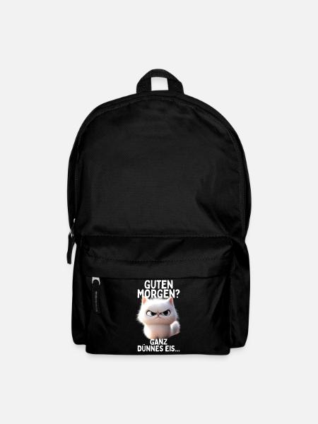 Bonjour glace très mince matin chats - Sac à dos - noir