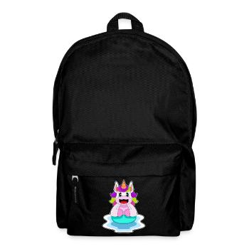Licorne Natation Anneau De Natation Été - Sac à dos - noir - Devant