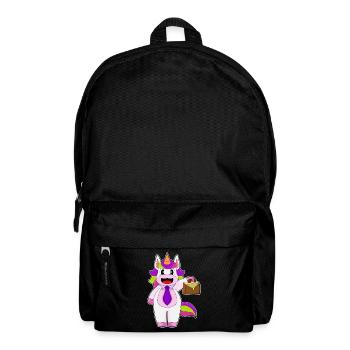 Einhorn Handtasche - Rucksack - Schwarz - Vorne