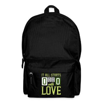 Funny Tennis Player Racket It All - Backpack - black - Front