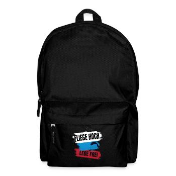 Paragliding - Fly High, Live Free - Backpack - black - Front