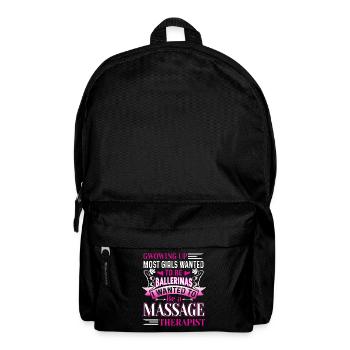 I Want To Be A Massage Therapist - Backpack - black - Front