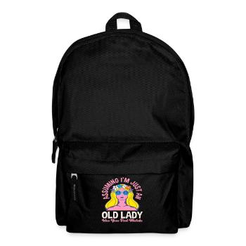Being an old lady was your first mistake - Backpack - black - Front