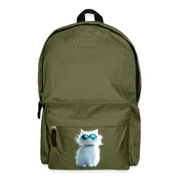 Chat Angora Blanc Chat Angora Chats Angora Mignons - Sac à dos - vert olive - Devant